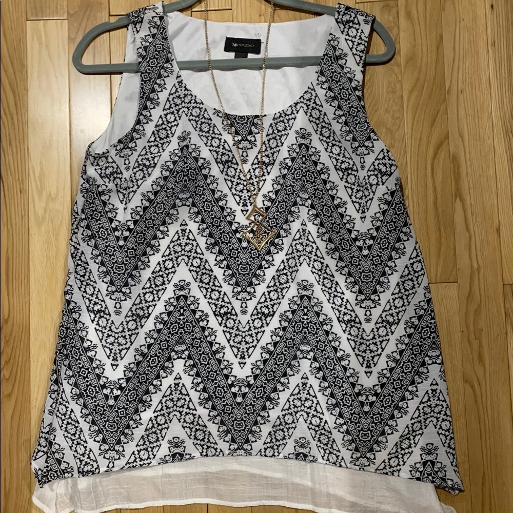 NWOT AB Studio sleeveless shirt
